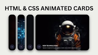 Stunning HTML amp CSS Card Animation [upl. by Aihsek]