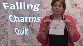 Falling Charms Quilt Tutorial  Quilting With Charm Packs [upl. by Mossolb]