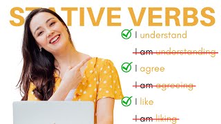 STATIVE VERBS  English Grammar  I understand OR I am understanding [upl. by Ellekram]