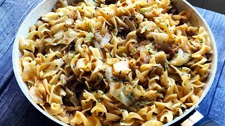 Haluski recipe  Polish Cabbage and Egg Noodles [upl. by Elata]