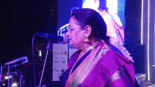 Usha Uthup Sings Dum Maaro Dum at Worli Festival 2014 [upl. by Annai]