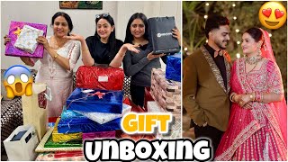 Unboxing Wedding Gifts🎁😱 with Family😍 Rachit Rojha Vlogs [upl. by Nnairak]