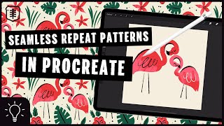 How to REPEAT SEAMLESS Pattern in PROCREATE [upl. by Valerle]