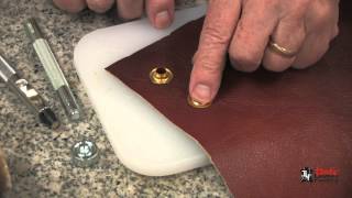 Installing Eyelets And Grommets On Leather [upl. by Mellie]