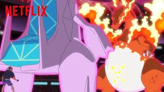 Gigantamax Duraludon vs Gigantamax Charizard  Pokémon Journeys The Series  Netflix After School [upl. by Hux]