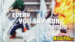 Every You Say Run Moment in My Hero Academia English Sub 2021 [upl. by Llednek898]