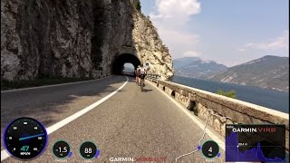 Garmin 30 Minute Cycling Training 21 tunnel Workout Italy Full HD [upl. by Annauqaj479]