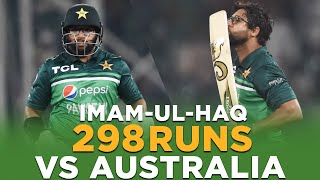 Beautiful Innings By ImamulHaq vs Australia  Pakistan vs Australia  ODI  PCB  MM2L [upl. by Karola532]