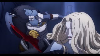 Alucard VS Teleporting Viking Vampire  Castlevania Season 4 [upl. by Anehsak]