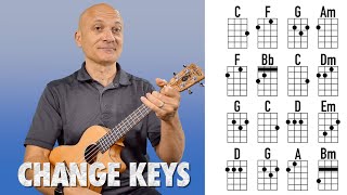 Play Songs in Different Keys  Ukulele Lesson [upl. by Mirna]