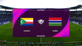 Comoros vs Gambia 04092024 Africa Cup of Nations PES 2021 [upl. by Htur]