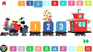 Learning Numbers 123 Fun with Disney Bubbies [upl. by Eelarbed674]