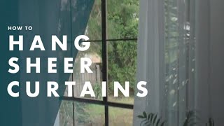 How To Hang Sheer Curtains  Bunnings Warehouse [upl. by Hurff604]