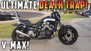 Its A Death Trap Finally Found a Yamaha VMax MONSTER MUSCLE CRUISER [upl. by Bess]