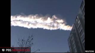 Meteor Blows Out Windows and Injures Hundreds in Siberia [upl. by Lasorella898]