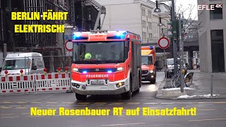 Elektro Löschfahrzeug Rosenbauer RT Erste Einsatzfahrten eLHF BF Berlin LRW 1100 Mitte [upl. by Macomber]