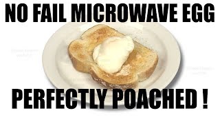 Perfect NO FAIL Microwave Poached Egg Recipe Tutorial [upl. by Celisse421]