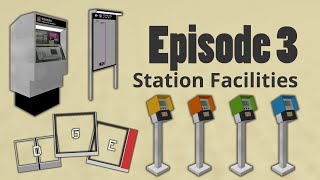 Station Facilities  Minecraft Transit Railway Tutorials Episode 3 [upl. by Hittel]