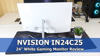 NVISION IN24C25 White Review  Best AllRounder Gaming Monitor [upl. by Birchard]