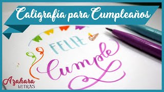 🥳🎈 Cómo Escribir Feliz Cumpleaños Bonito🍰🎉🕯 [upl. by Sadonia518]