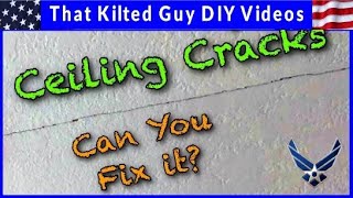 2023  How to Repair CEILING WATER DAMAGE using Mesh Tape the correct way [upl. by Oetsira]