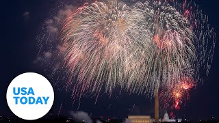 Annual July 4th fireworks celebration on National Mall  USA TODAY [upl. by Odnala232]