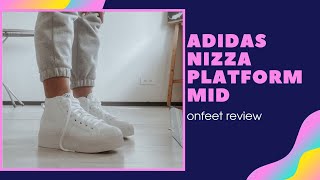 Onfeet Adidas Nizza Platform Review  sneakersby [upl. by Kingsley578]