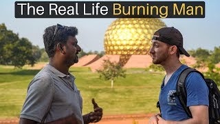 The Real Life Burning Man Auroville [upl. by Morten]