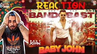 Bandobast  Baby John  Varun Dhawan  Thaman S  Mame Khan  Irshad Kamil  Manager Saab Reactions [upl. by Devora]