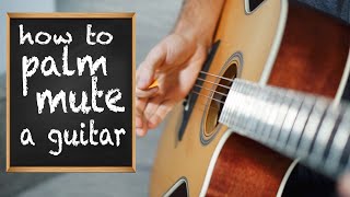 Guitar Palm Muting and Strumming 101 [upl. by Esilrahc]