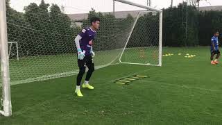 Goalkeeper Training In Seesion [upl. by Llerdnek]