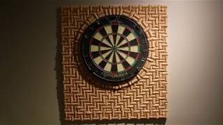 DIY Dart Board Surrounding Wall [upl. by Aliekat]