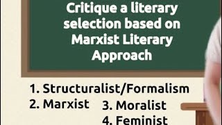 English 10 Quarter 3 Week 4 Marxist Literary Approach  Marxist Criticism [upl. by Annagroeg44]