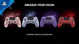 Controle Sem Fio Dualshock 4  Novas cores de outono  PS4 [upl. by Silra]