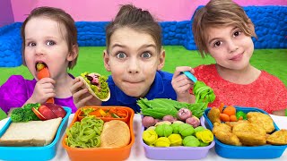 Five Kids Lunch Time Song  more Childrens Songs and Videos [upl. by Noguchi]