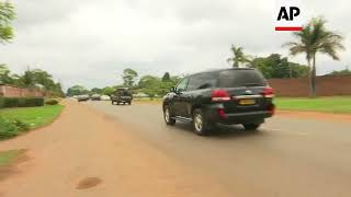 Military motorcade travels through Harare [upl. by Katt893]