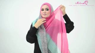 Tutorial  4 Ways to Style Wide Shawl by MuslimahClothingcom [upl. by Aicila]