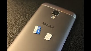 Blu M5 Studio Remove  Install SIM CARD AND MEMORY CARD [upl. by Preston]