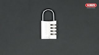 116 ABUS 14540 40mm Aluminium Combination Padlock with resettable code  Silver EAGLE [upl. by Ajtak468]