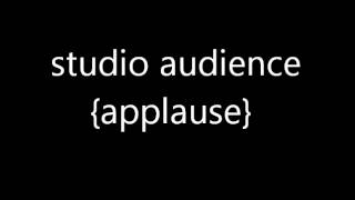 studio audience applause sound FX [upl. by Joappa897]