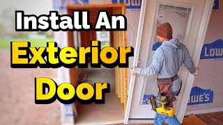 How To Install A Exterior Door [upl. by Ayotahc399]