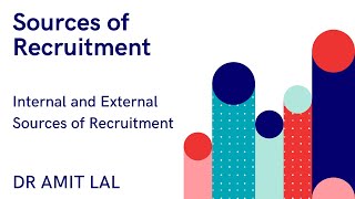 Sources of Recruitment Internal and External sources  HRM amp IR  UGC NTA Management [upl. by Rramo]