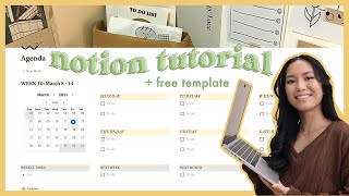 how to use notion 💻💡 notion setup tutorial  free template [upl. by Horvitz]