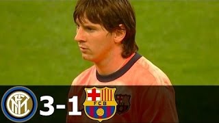 Inter Milan vs FC Barcelona 31 Highlights UCL 20092010 HD 720p [upl. by Draw]