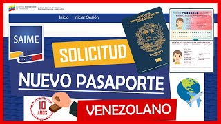 Cómo SOLICITAR nuevo PASAPORTE venezolano por 10 AÑOS ✅✈️🌏 [upl. by Tnecillim]