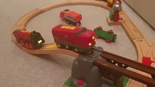 Review of Brio Battery powered locomotive and diesel train [upl. by Katushka]