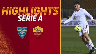 Lecce 11 Roma  Serie A Highlights 202223 [upl. by Aisatsana]