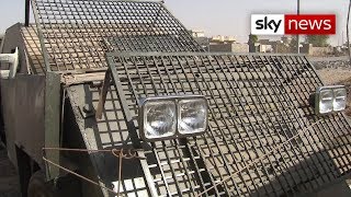 Inside a captured Islamic State suicide vehicle [upl. by Eyr]