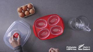 Sistema Egg Poacher Microwave Container CY551 [upl. by Novia860]