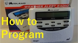 How to program the Midland Weather Alert Radio [upl. by Serolod]